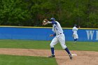 Baseball vs CGA  Wheaton College Baseball vs Coast Guard Academy during game one of the NEWMAC semi-finals playoffs. - (Photo by Keith Nordstrom) : Wheaton, baseball, NEWMAC